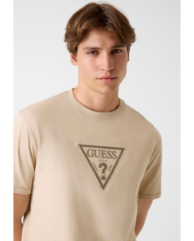 Guess Camiseta SS CN Terry Logo Tee