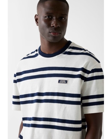 Guess Camiseta SS Vintage Stripes Knit Top