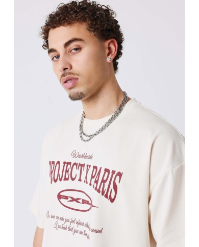 Project X Paris Camiseta Manches Courtes Varsity