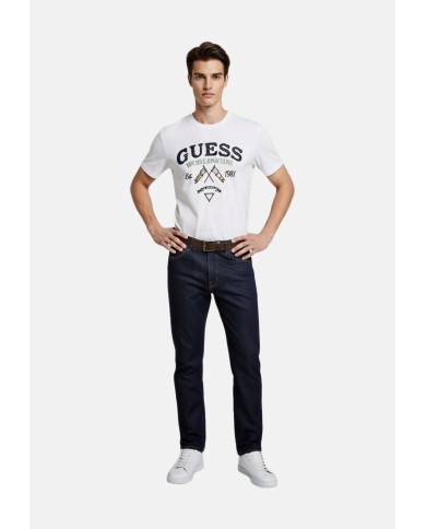 Guess Camiseta CN SS Flags And Cord Tee