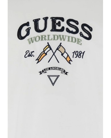Guess Camiseta CN SS Flags And Cord Tee