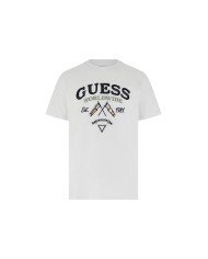 Guess Camiseta CN SS Flags And Cord Tee
