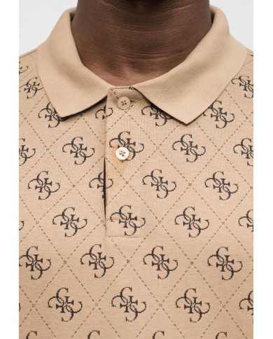 Guess Polo SS All Over 4G Jacquard