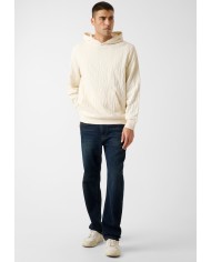 Guess Sudadera capucha LS Allover Jacquard Hoodie