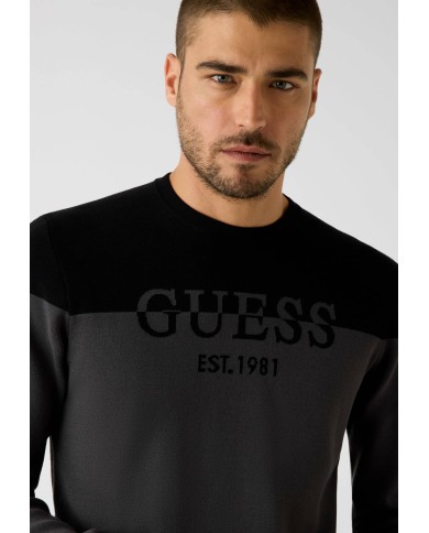 Guess Jersey Kantu CN Locking Logo Sweater