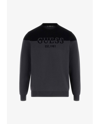 Guess Jersey Kantu CN Locking Logo Sweater