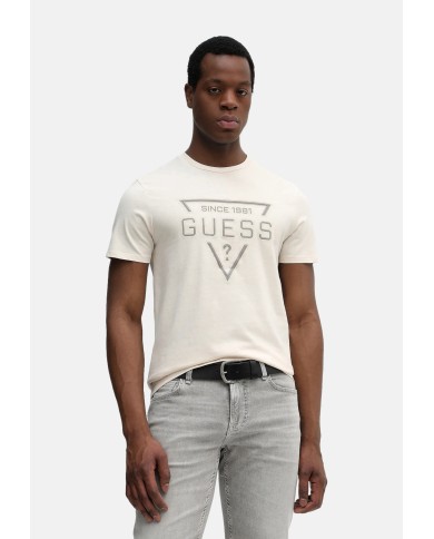 Guess Camiseta SS BSC Painted Triangle Tee
