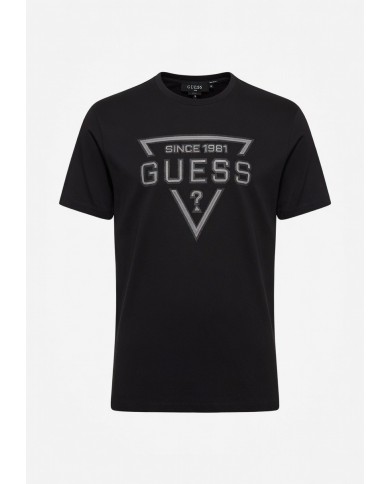 Guess Camiseta SS BSC Painted Triangle Tee