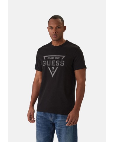 Guess Camiseta SS BSC Painted Triangle Tee