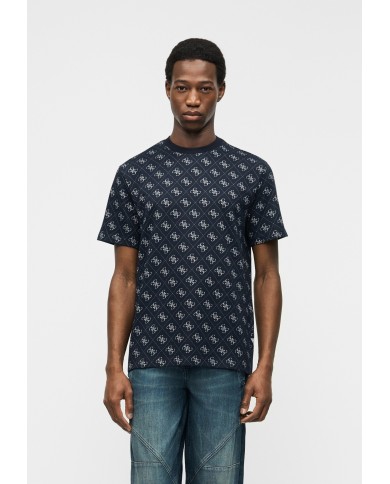 Guess Camiseta CN SS Jacquard 4G Knit Top