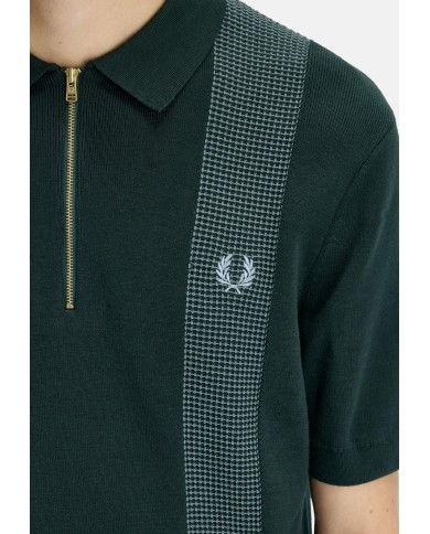 Fred Perry Polo Panel Knnited Shirt