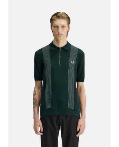Fred Perry Polo Panel Knnited Shirt