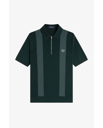 Fred Perry Polo Panel Knnited Shirt
