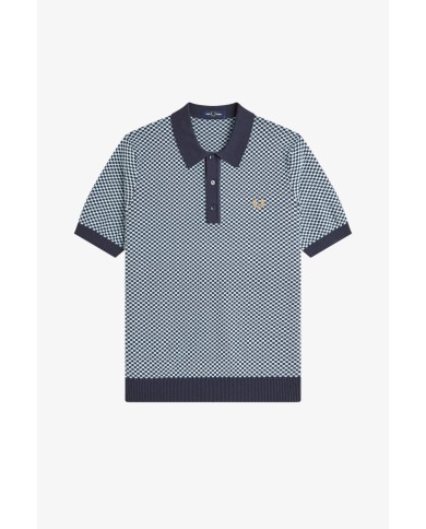 Fred Perry Polo Chequerdoard Knitted Shirt