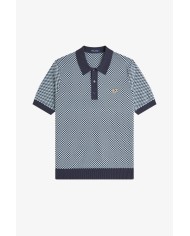Fred Perry Polo Chequerdoard Knitted Shirt
