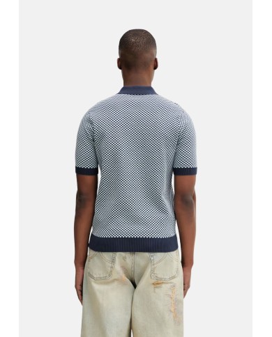 Fred Perry Polo Chequerdoard Knitted Shirt