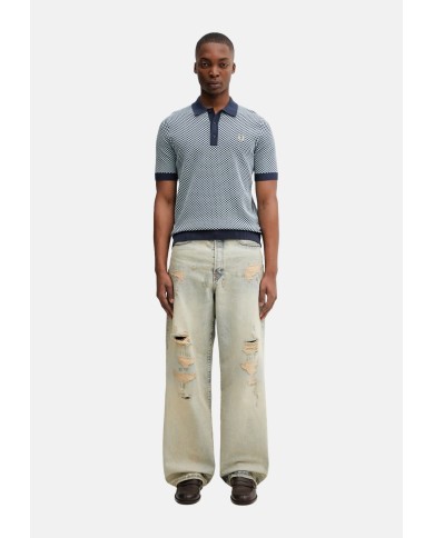 Fred Perry Polo Chequerdoard Knitted Shirt