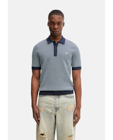 Fred Perry Polo Chequerdoard Knitted Shirt