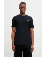 Fred Perry Camiseta Trim Detail Crepe Pique TShirt
