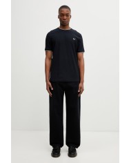 Fred Perry Camiseta Trim Detail Crepe Pique TShirt