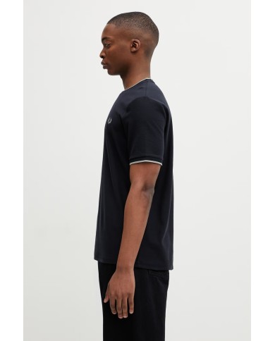 Fred Perry Camiseta Trim Detail Crepe Pique TShirt