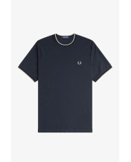 Fred Perry Camiseta Trim Detail Crepe Pique TShirt