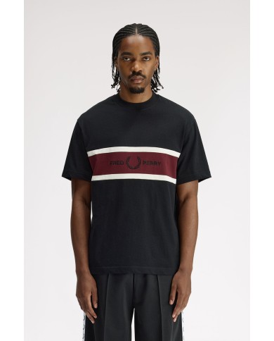 Fred Perry Camiseta Embroidered Panel T-Shirt