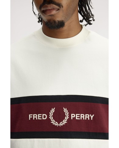 Fred Perry Camiseta Embroidered Panel T-Shirt