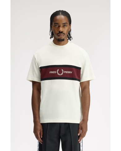 Fred Perry Camiseta Embroidered Panel T-Shirt
