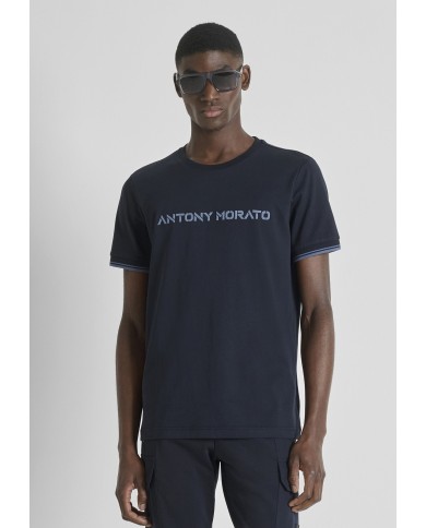 Antony Morato Camiseta Regular Fit de algodón con logotipo