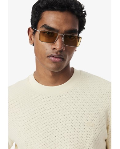 Lacoste Camiseta de algodón de encaje