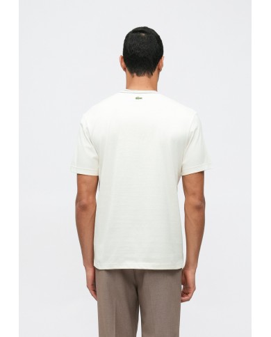 Lacoste Camiseta con insignia en contraste