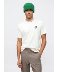 Lacoste Camiseta con insignia en contraste