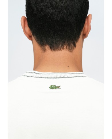 Lacoste Camiseta con insignia en contraste