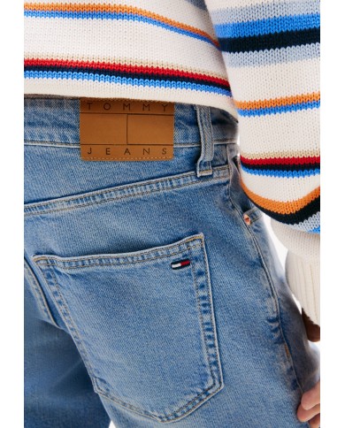 Tommy Jeans Bermuda Scanton Whiskered Slim Denim Shorts