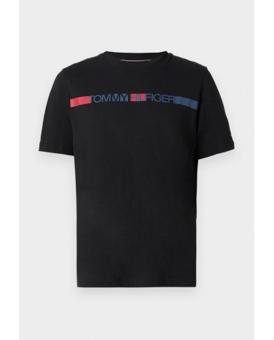 Tommy Hilfiger Camiseta Logo Stripe Jersey