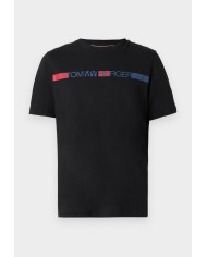 Tommy Hilfiger Camiseta Logo Stripe Jersey
