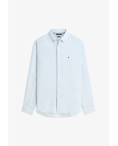 Tommy Hilfiger Camisa regular de lino con efecto lavado