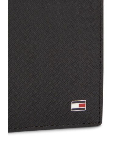 Tommy Hilfiger Cartera de piel con logo en relieve