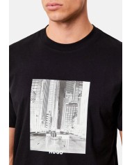 Hugo Boss Camiseta Deyss con ilustración estampada