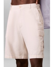 Calvin Klein Jeans Bermudas cargo de lino y algodón