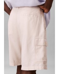 Calvin Klein Jeans Bermudas cargo de lino y algodón