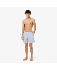 Lacoste Bañador  texturizado de rayas de largo