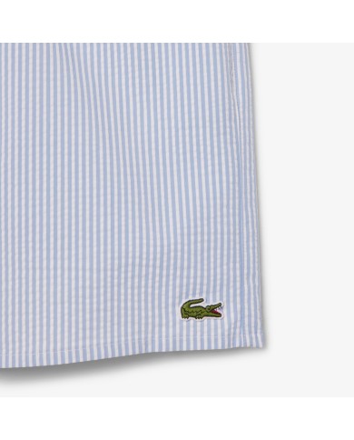 Lacoste Bañador  texturizado de rayas de largo
