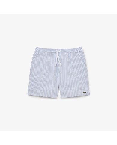 Lacoste Bañador  texturizado de rayas de largo