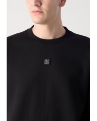 Hugo Boss Sudadera Dettil de algodón con insignia de logo apilado