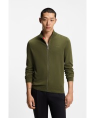 Hugo Boss Chaqueta de punto San Jacomo-C Slim fit de algodón con detalle de logo