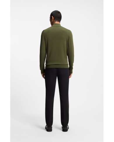 Hugo Boss Chaqueta de punto San Jacomo-C Slim fit de algodón con detalle de logo