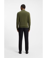 Hugo Boss Chaqueta de punto San Jacomo-C Slim fit de algodón con detalle de logo