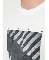 Hugo Boss Camiseta Dodger oversize fit de punto de algodón con ilustración gráfica